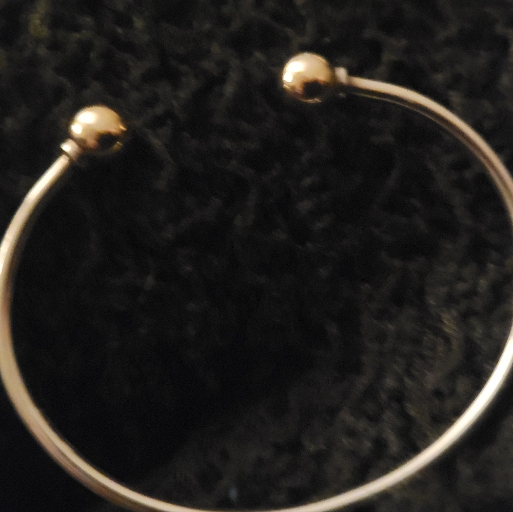 Cape Cod Silver and Gold Open Cuff Bracelet